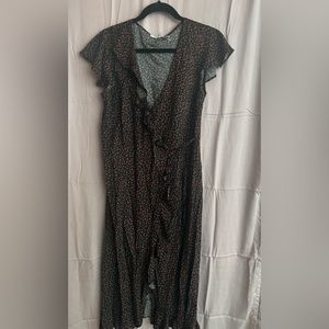 Floral wrap dress